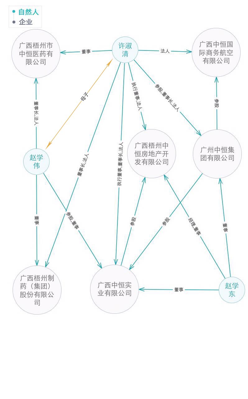 许淑清的"接班人,其子赵学伟因"身体原因"辞去中恒集团董事,副总经理